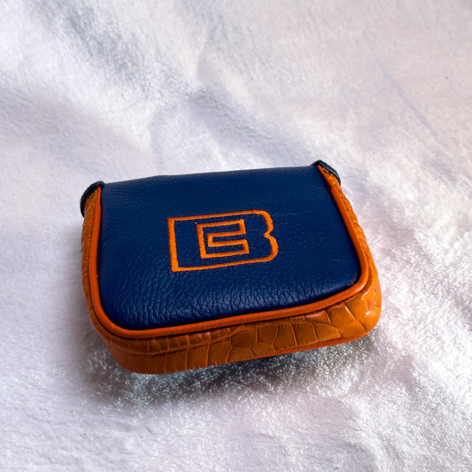 Blue & Orange Mallet Cover with Crocodile