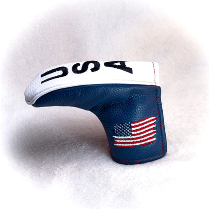 Blue, Red & White USA Blade Putter Cover